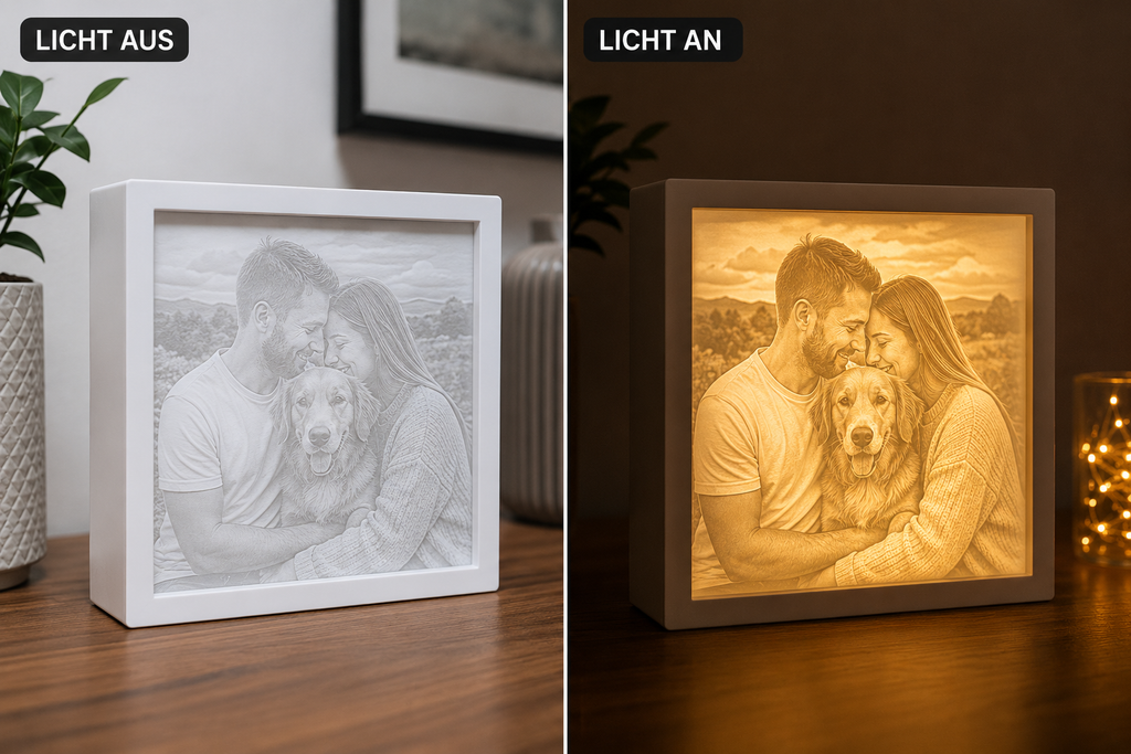 Personalisierte Lithophane Lichtbox